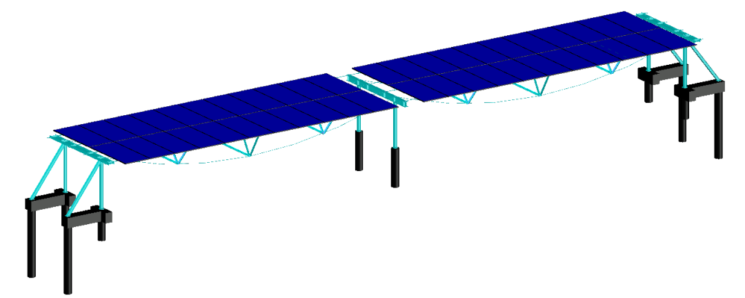 “荡秋千”的光伏板——柔性光伏支架