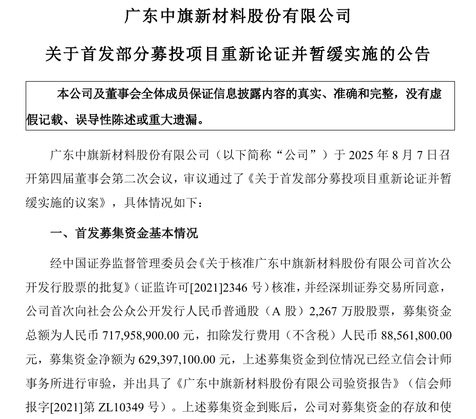 中旗新材暂缓1万吨半导体级、光伏坩埚用高纯砂项目!战略调整应对行业变局